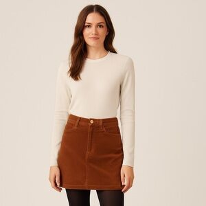 NWT Frame Corduroy Mini Skirt Brown Size 24